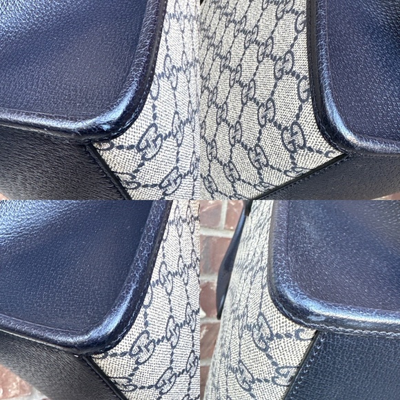 SOLD Gucci Structured Top Handle Open Tote GG Coated Canvas Small - Picture 4 of 8